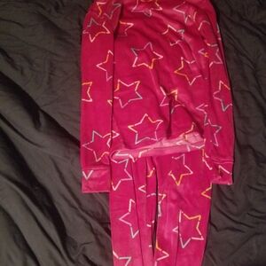 Cat & Jack Pink and Yellow Pajama Set with Star Pattern